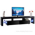 Wood Simple TV Stand With Led Lighting